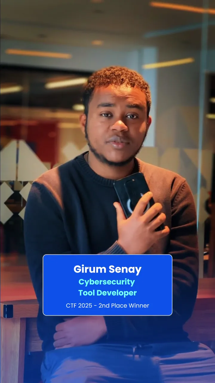 Girum Senay, member of the 2025 second-place team
